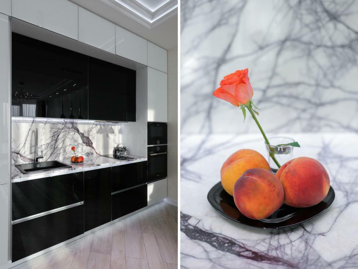 Black&White Apartment In Smart Plaza Kiev Bagian luar foto
